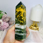 Orbicular Ocean Jasper Druzy Tower 15cm 342g