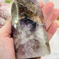 Sacred Rare Stone ~ Divine Super Seven Carved Tower From Brazil with Rainbows 11.5cm 431grams