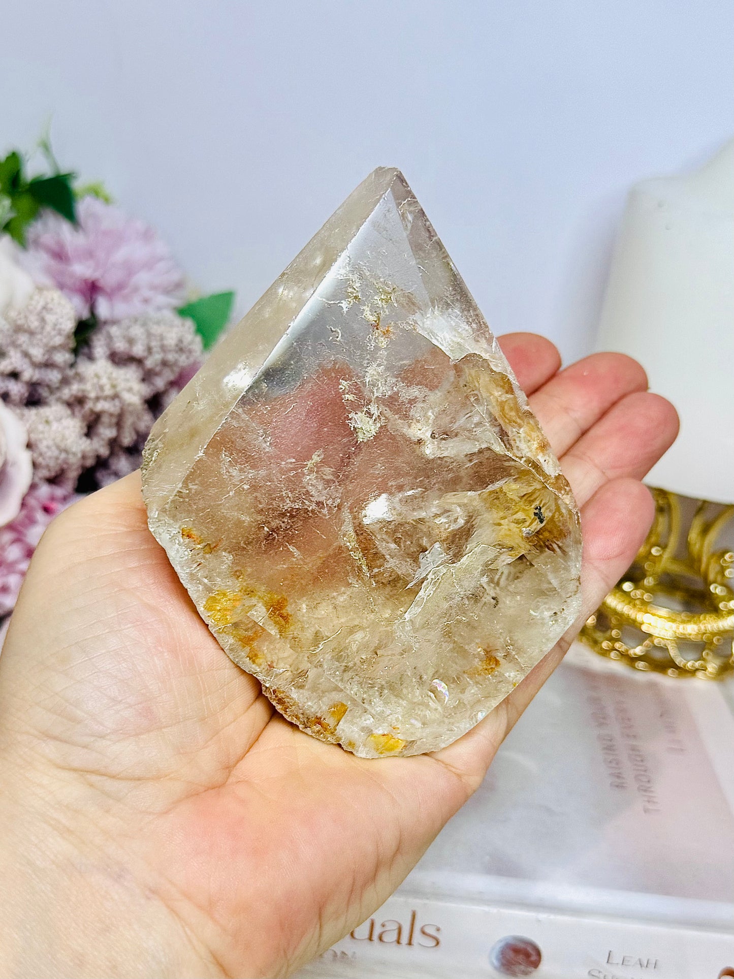 Large Natural Golden Healer In Quartz Freeform 10.5cm 375g