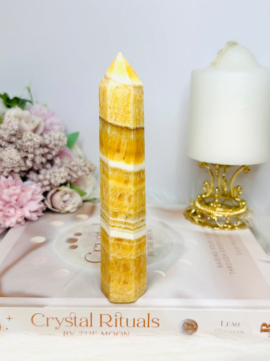 Orange Calcite Tower 15cm