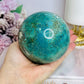 Huge Natural Chrysocolla Sphere On Stand 962g