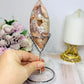 High Grade Druzy Pink Amethyst Egg | Freeform on Stand 17cm 290g