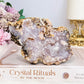Pink Amethyst Druzy Slab 12cm