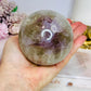 Large High Grade Agate Sphere with Rainbows on Stand 733g