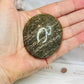 Large Ocean Jasper Palm Stone (stand is display only)