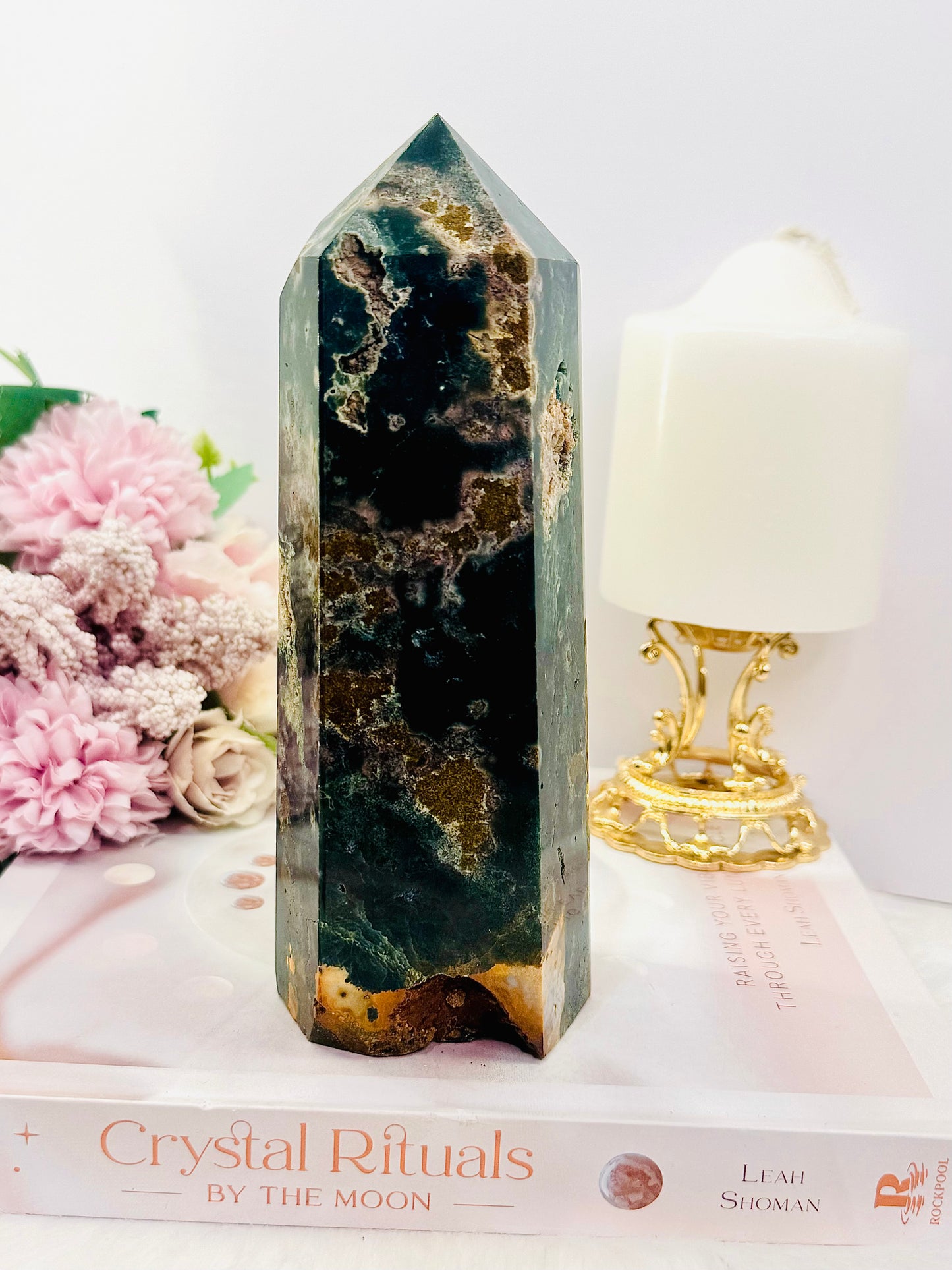 Chunky Large 17.5cm 927gram Ocean Jasper Tower