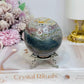 Ocean Jasper Sphere on Stand 443g