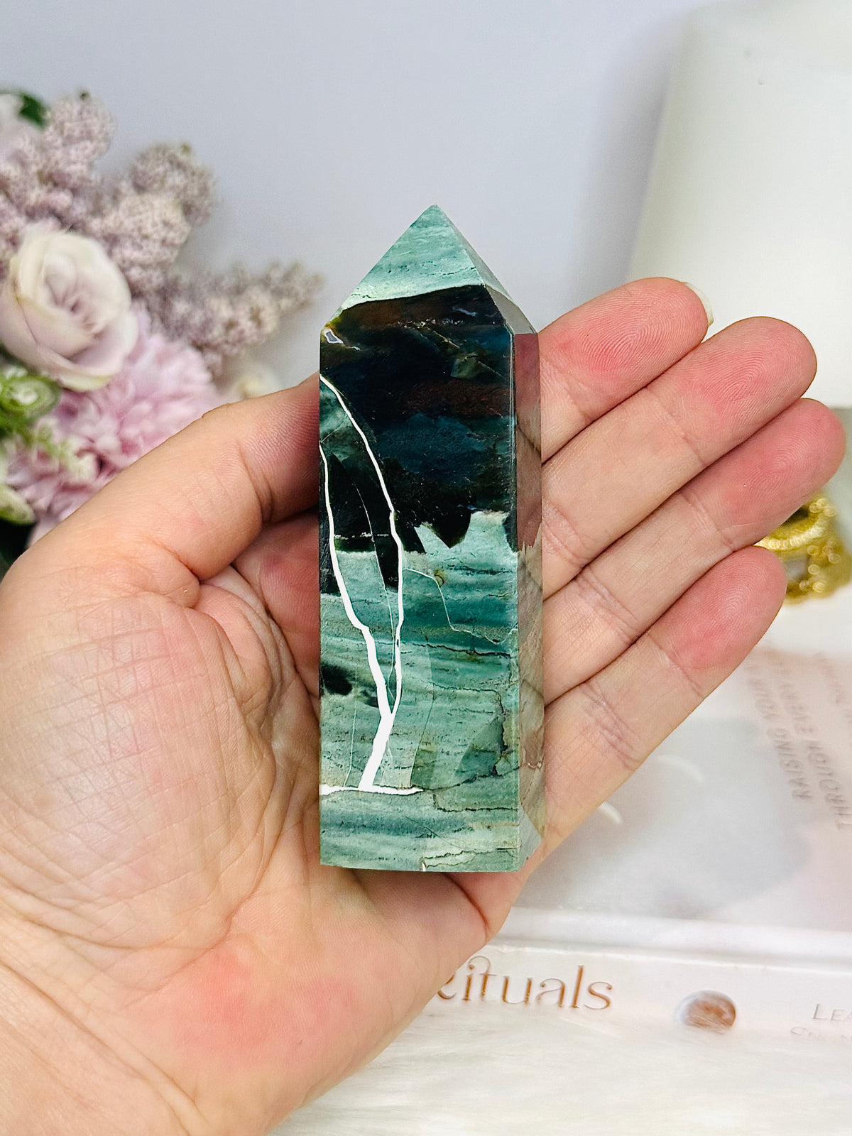 Unicorn Jasper Tower 9.5cm