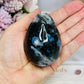 Moss Agate Druzy Egg On Stand 205g