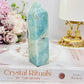 Sky Blue Quartz Tower 11.5cm (has a slight tilt)