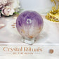Purple Agate Sphere on Stand 236g