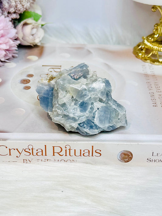Natural Blue Calcite Specimen 144g