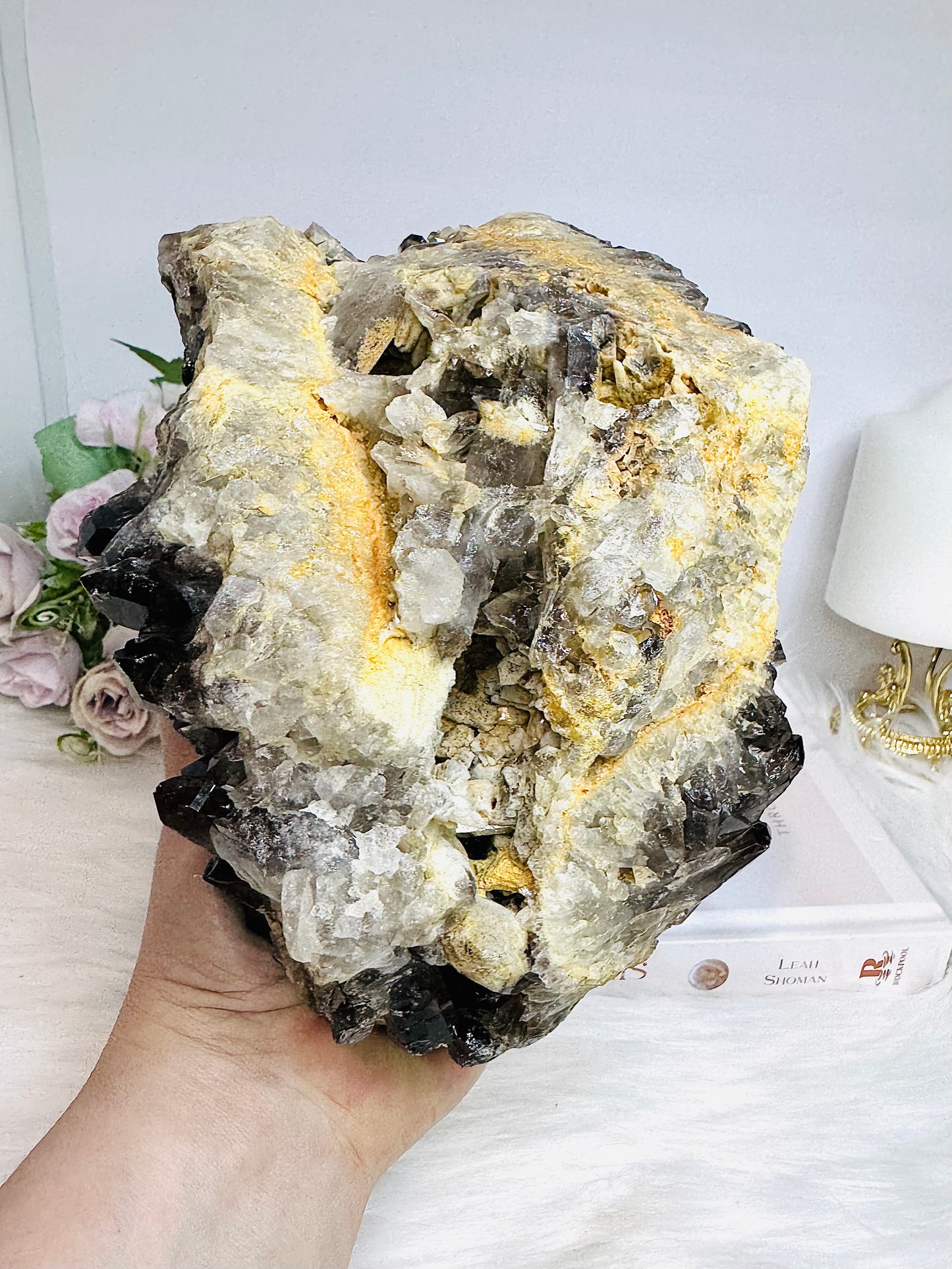 Huge Smokey Quartz Cluster 3.29KG 18cm