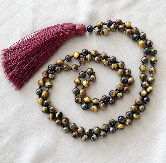 Tigers Eye Mala Prayer Beads