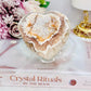 High Grade Sugar Druzy Agate Heart Carving On Stand From Brazil 278grams