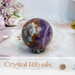 Crazy Lace Amethyst Sphere On Stand 210g