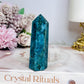 Chunky Blue Apatite Tower 8.5cm
