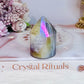 Gorgeous 6cm Angel Aura Druzy Agate Cylinder | Tower