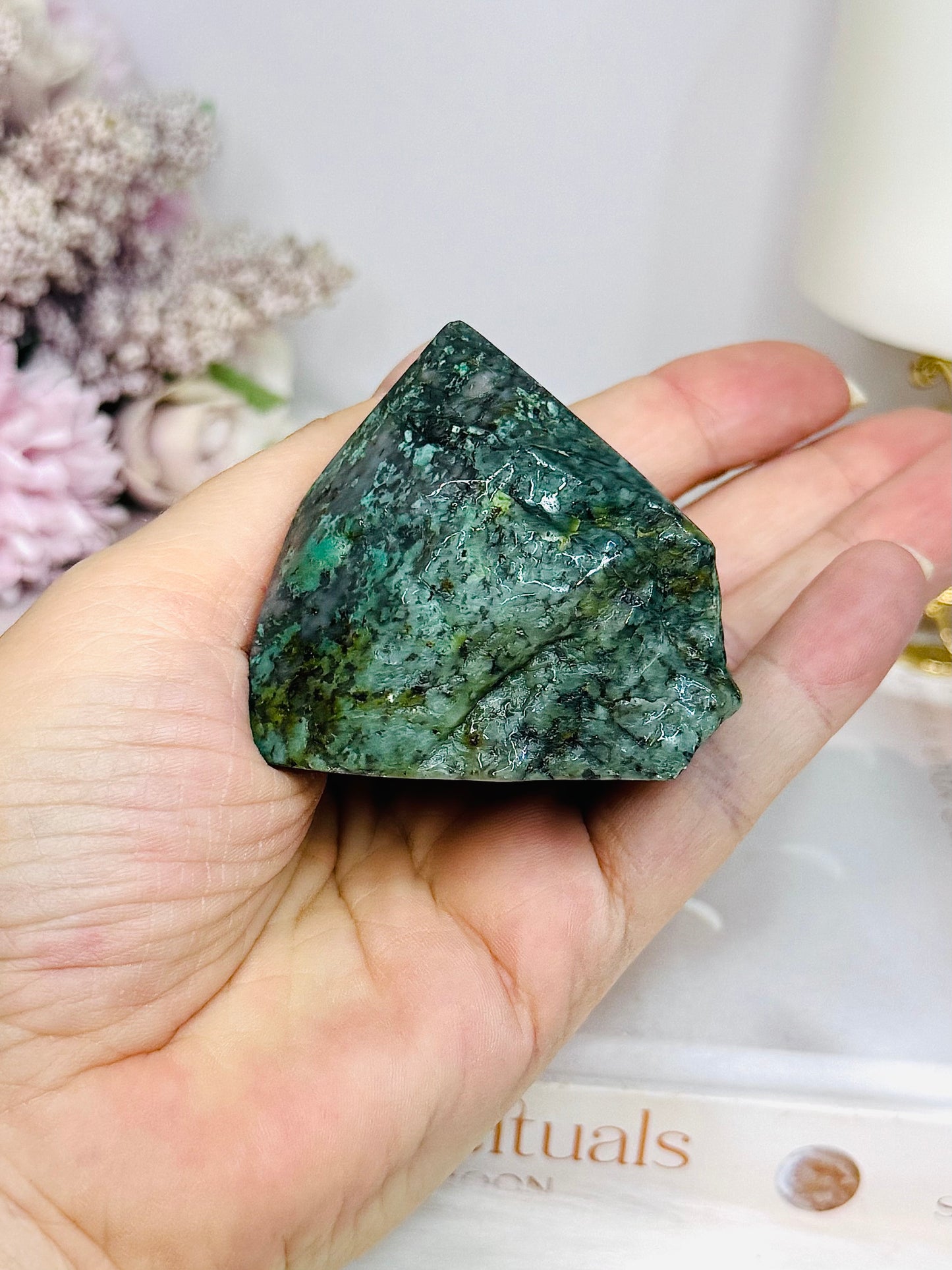 African Turquoise Polished Point 135g