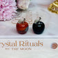 Set of 2 Mini Apples ~ Red Obsidian & Black Obsidian