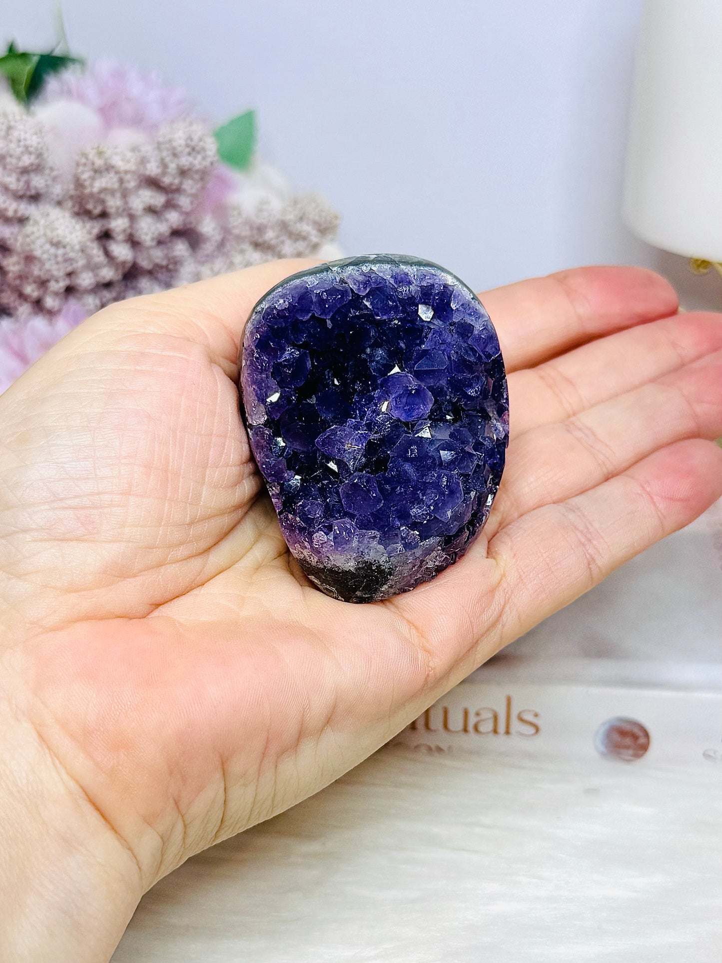 High Grade Amethyst Base Cut Cluster 115g