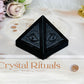 Black Tourmaline Evil Eye Carved Pyramid 5cm