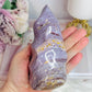 Large Purple Ocean Jasper Carved Flame 540g