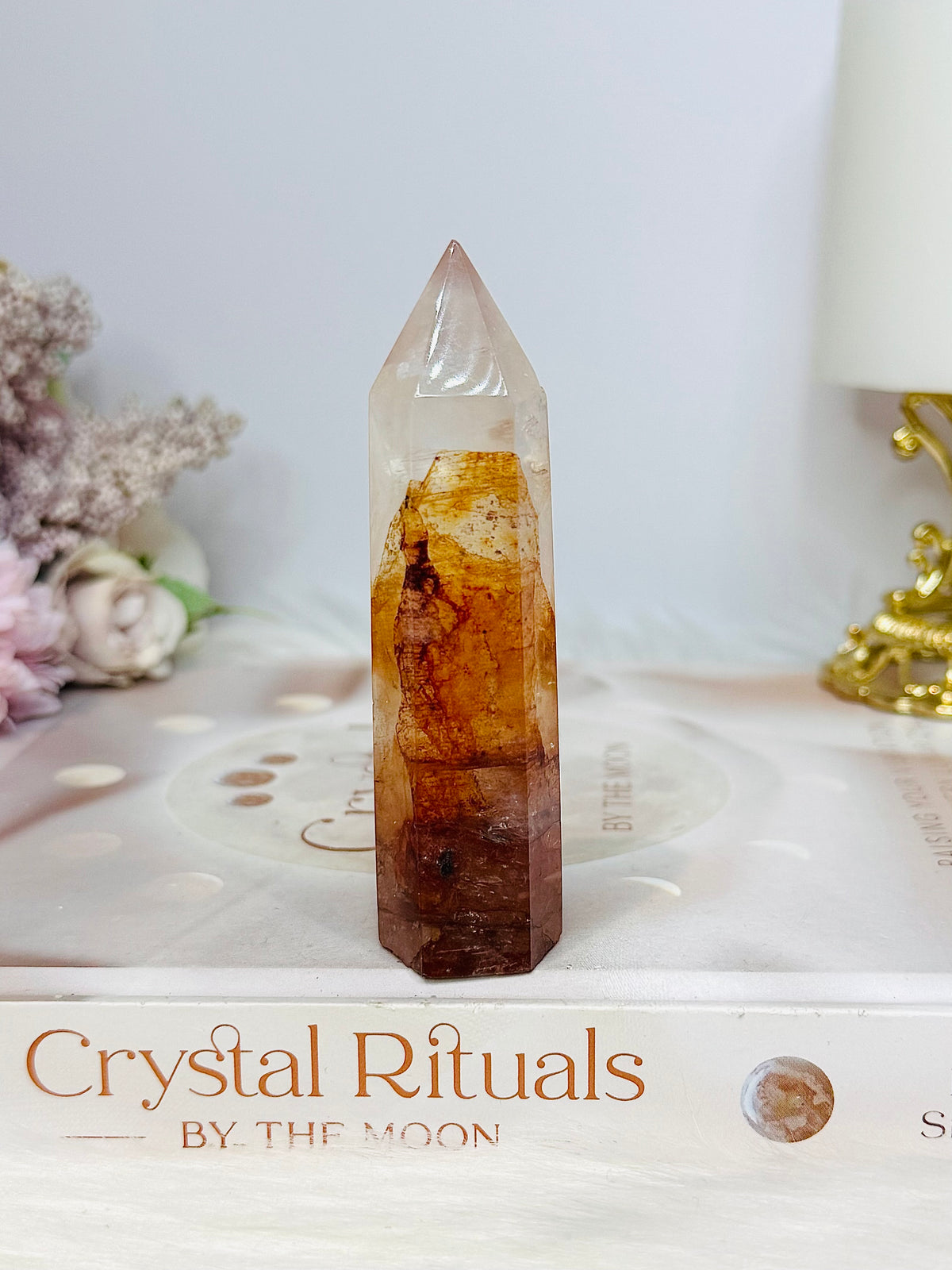 High Grade Fire Quartz Tower 9cm