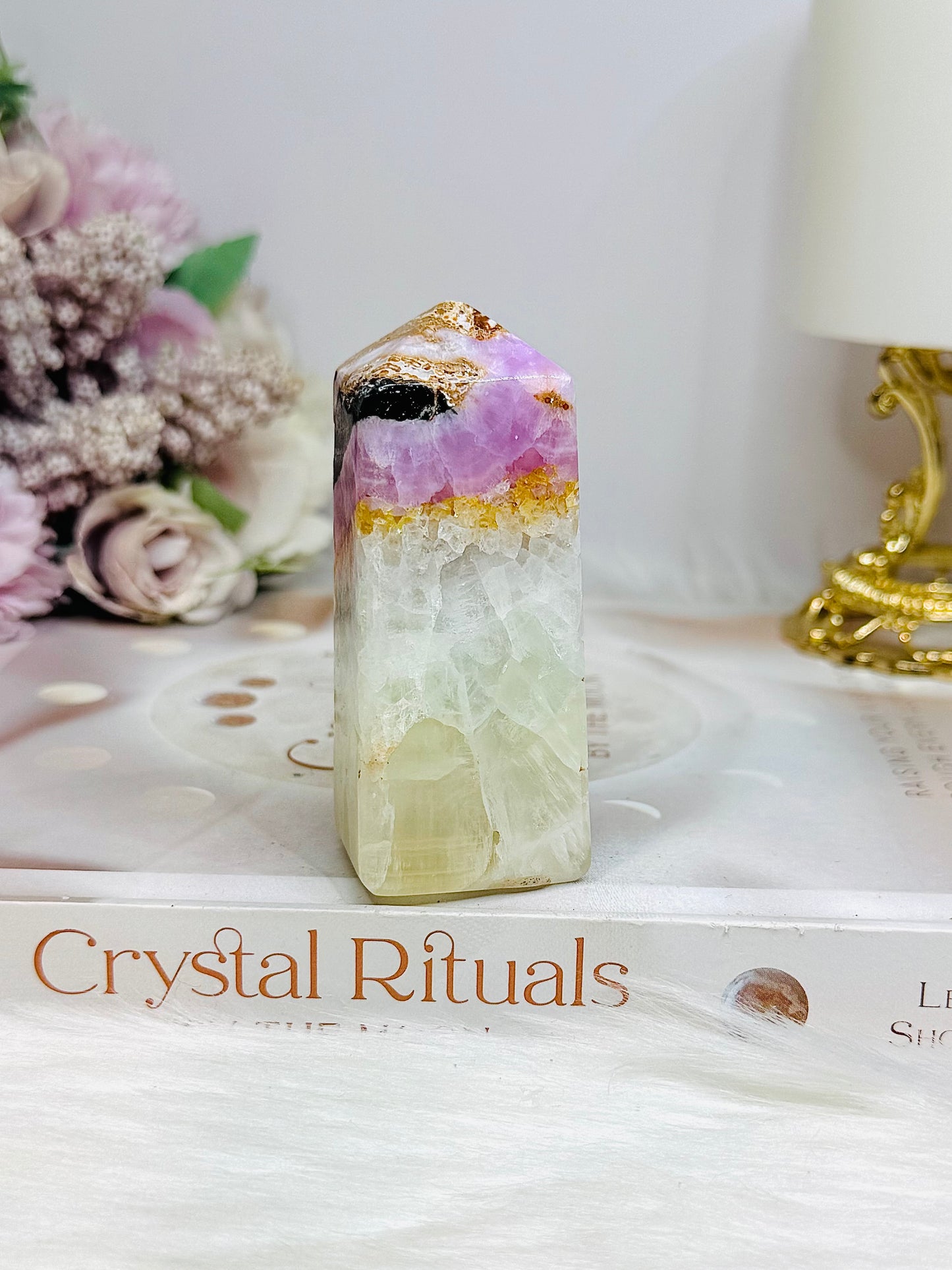 Pink Aragonite Tower 7cm 141g