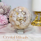 Large Flower Agate Sphere on Stand 500g