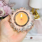 Clear Quartz Resin Candle Holder