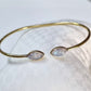Brass Moonstone Bangle