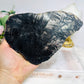 Large Black Tourmaline In Quartz Slab on Stand 19cm