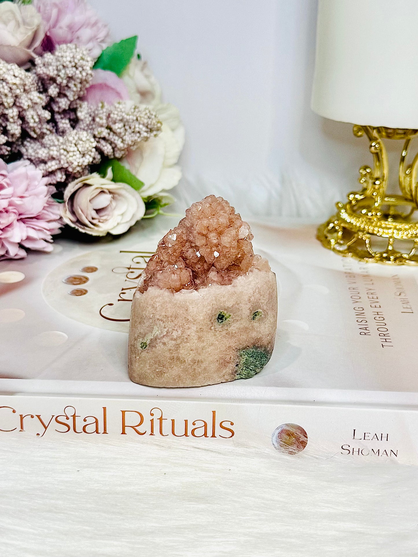 Pink Amethyst Druzy Freeform 6cm