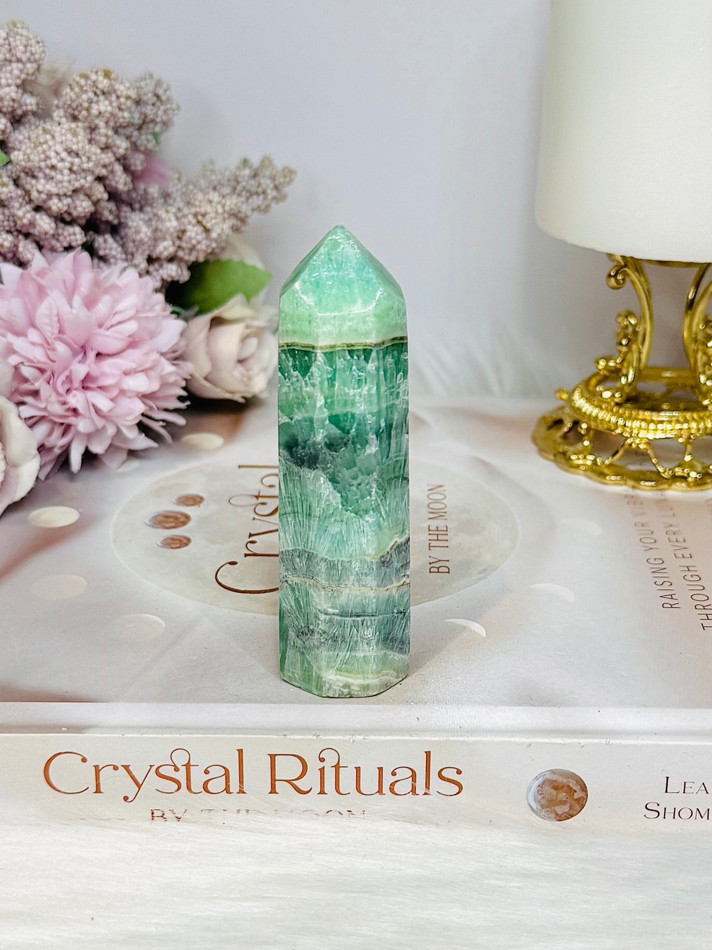 Green Calcite Tower 9cm