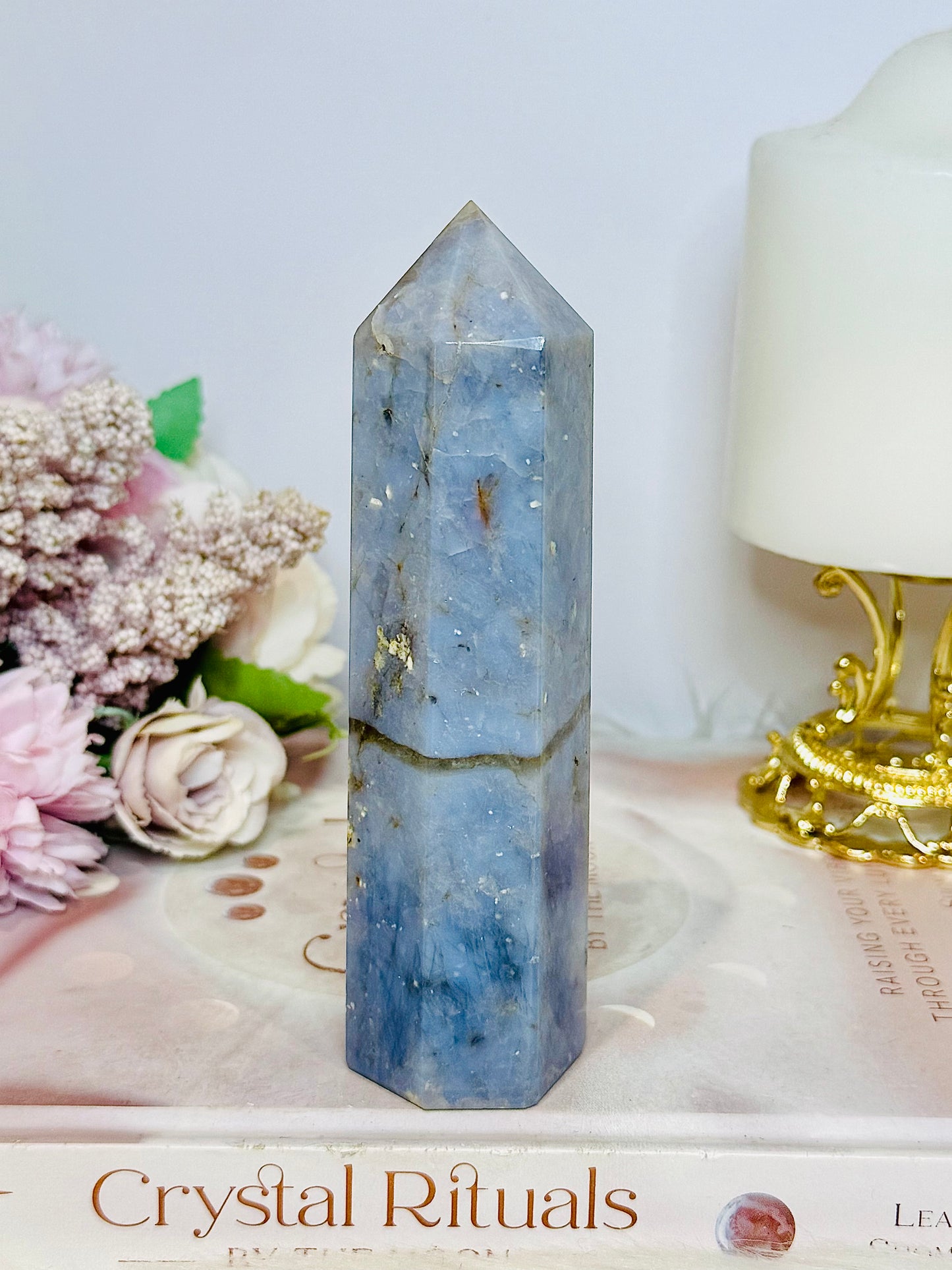 Large Blue Owyhee Opal Tower 13cm 249g