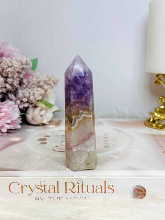 Amethyst X Agate Tower 8.5cm