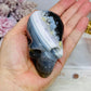 Druzy Rare Combination Agate Carved Skull 8cm 308g