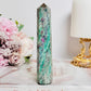 Natural 14cm Tall Ruby Fuchsite Obelisk | Tower