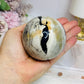 Large Volcano Agate Sphere (UV Reactive) On Stand 416g