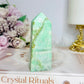 Green Moonstone Tower 9cm
