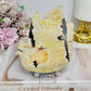 Large Chunky Picture Jasper Carved Flame on Stand 12.5cm 373g