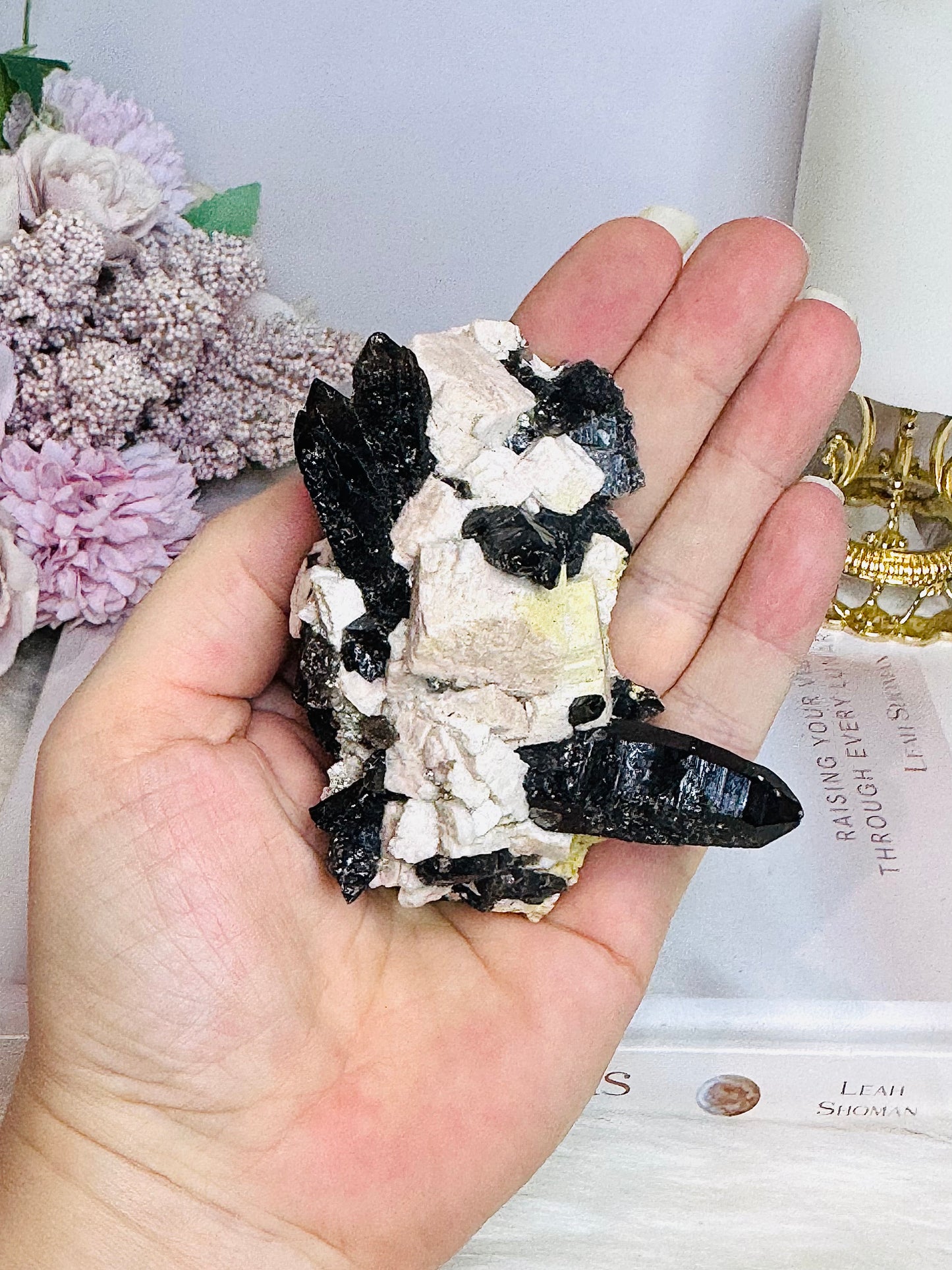 Black Tourmaline In Matrix Specimen 146g