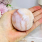 Flower Carnelian Large Sphere on Stand 327g