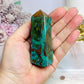 Natural Chunky Chrysocolla Tower 8.5cm