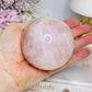 Large Rose Quartz Sphere on Stand 480g