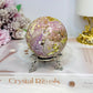 Large Natural Phosphosiderite Sphere On Stand 278g