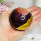 Large Mookaite Jasper Sphere on Stand 392g