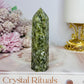 Green Mica Chunky Tower 9.5cm
