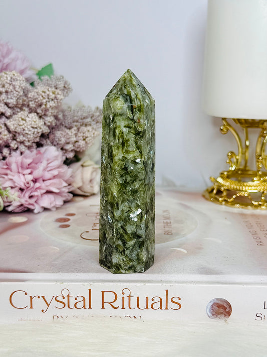 Green Mica Chunky Tower 9.5cm